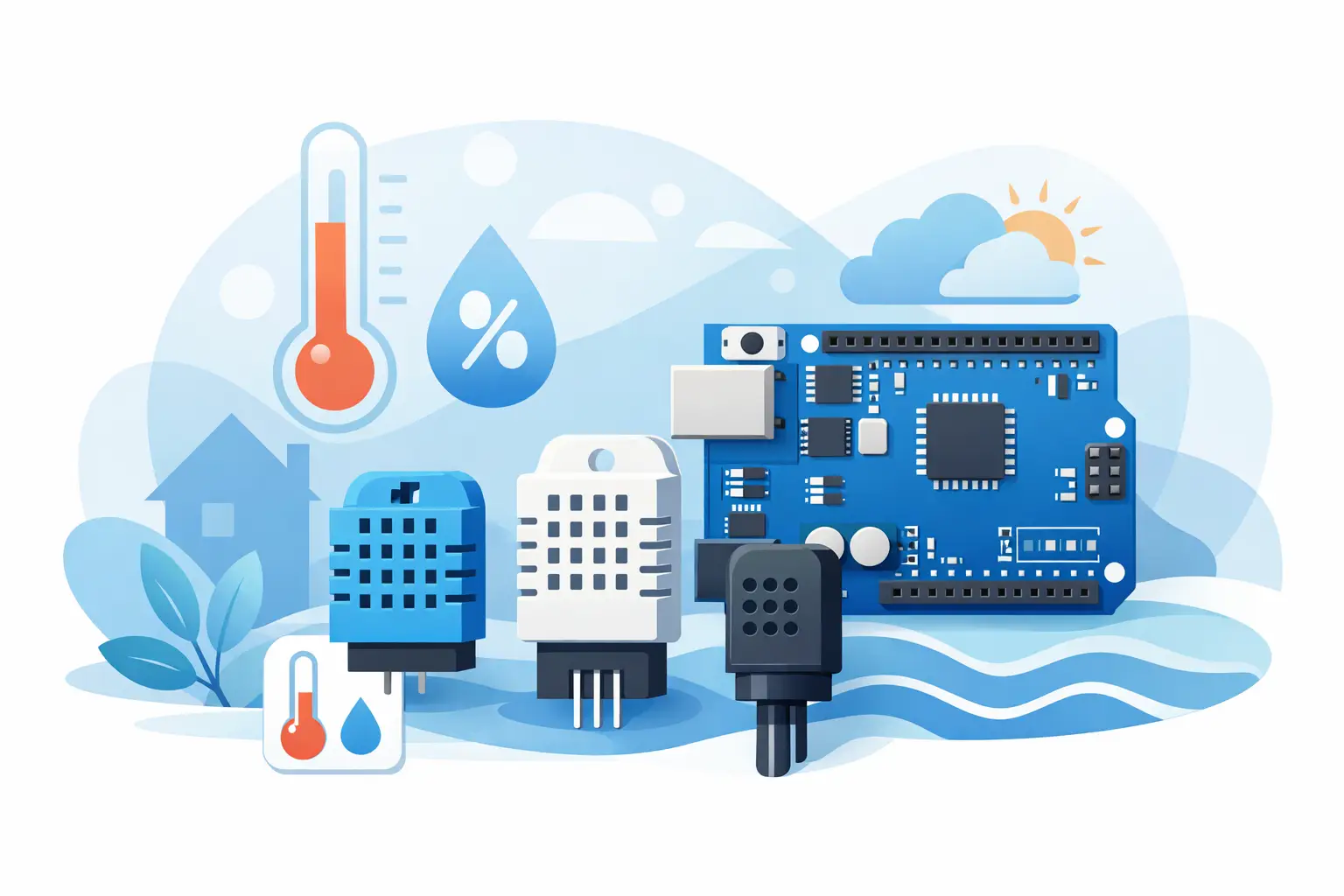 Qué sensor de temperatura humedad Arduino elegir