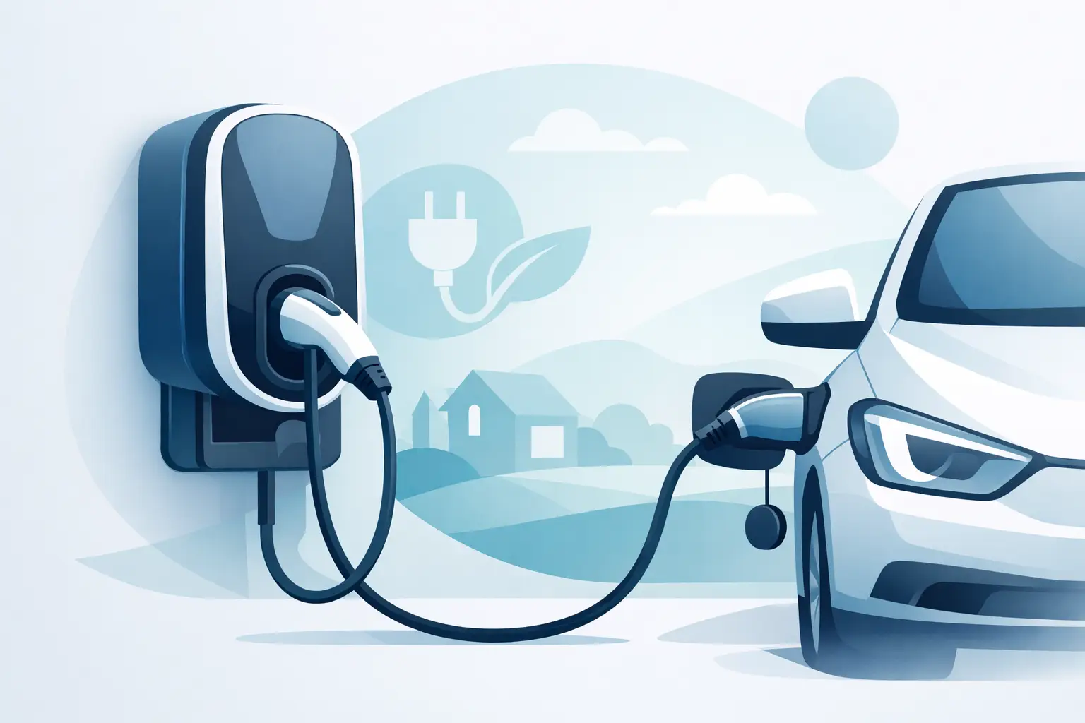 Soporte cargador vehículo eléctrico de pared