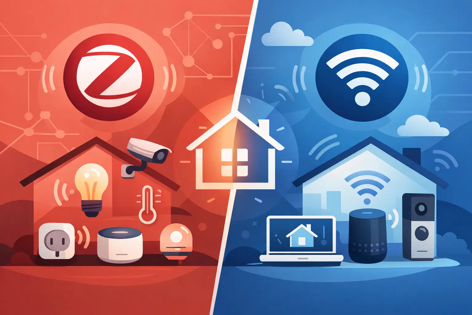 Zigbee versus WiFi: qué elegir en domótica